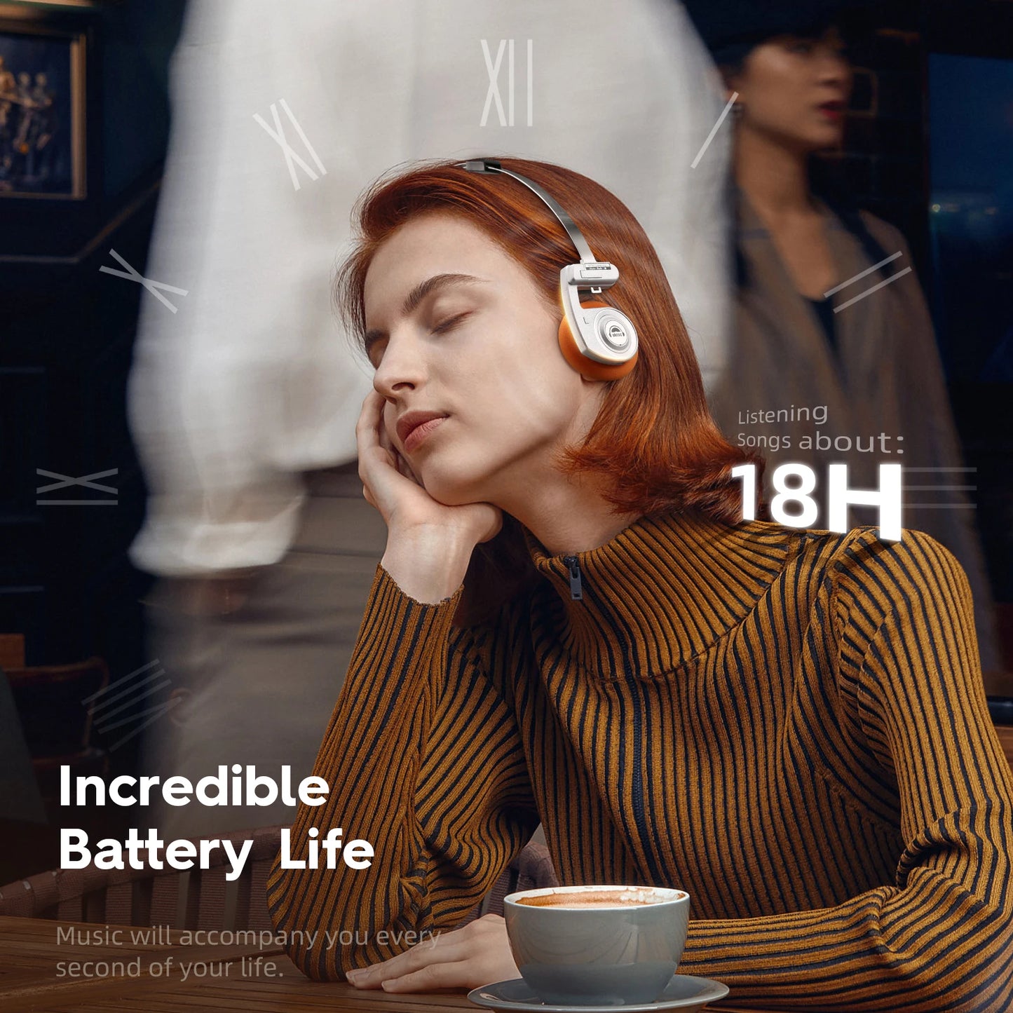 OKCSC 2 In 1 3rd Gen Wireless Headphones Bluetooth