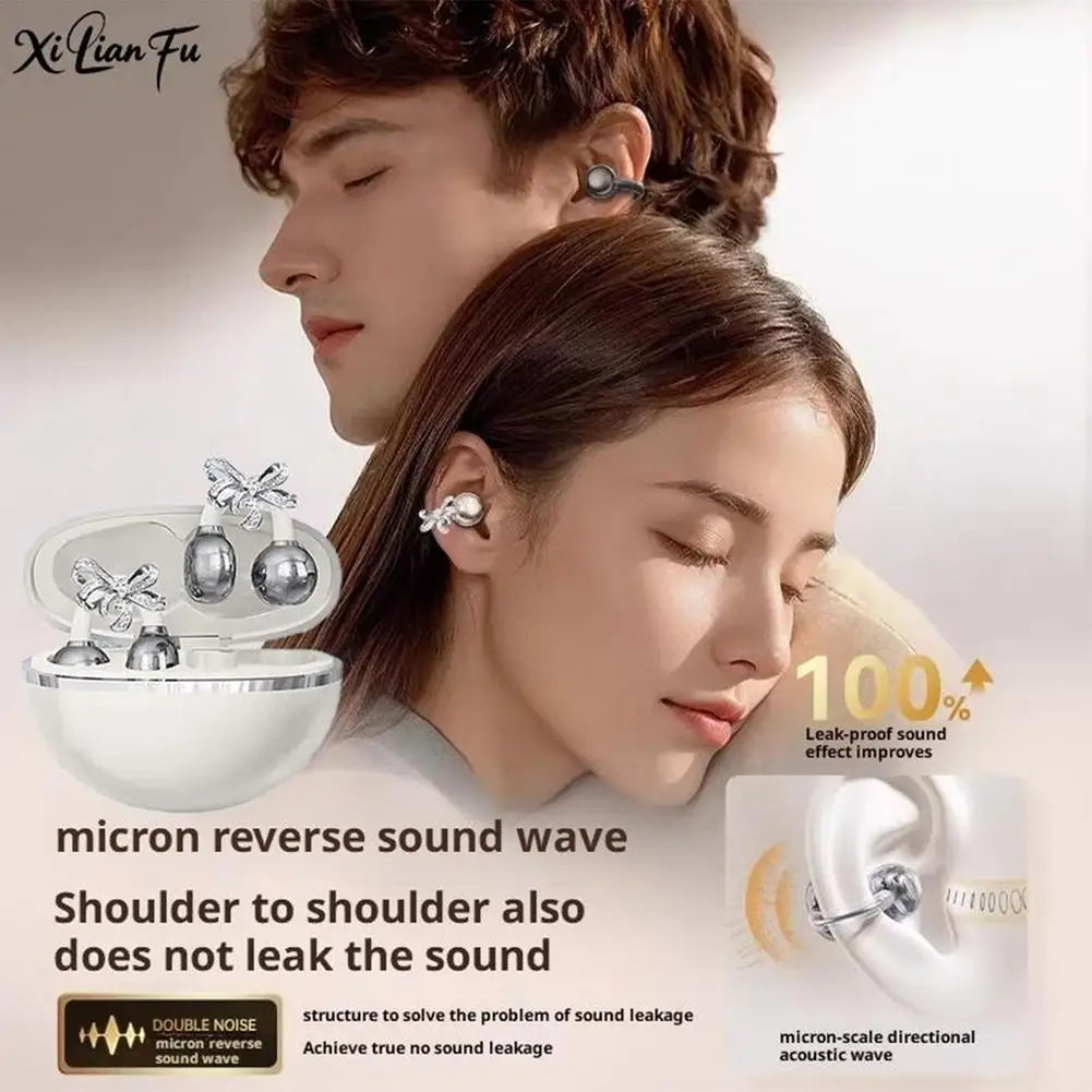 Grwibueo Wireless Bluetooth Open Ear Clips With Detachable Earrings