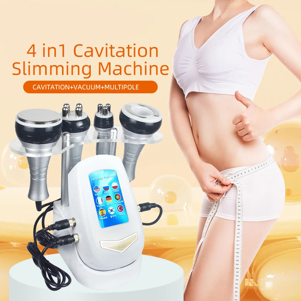 4 In 1 Vacuum Therapy Cavitation RF Ultrasonic Fat Remover