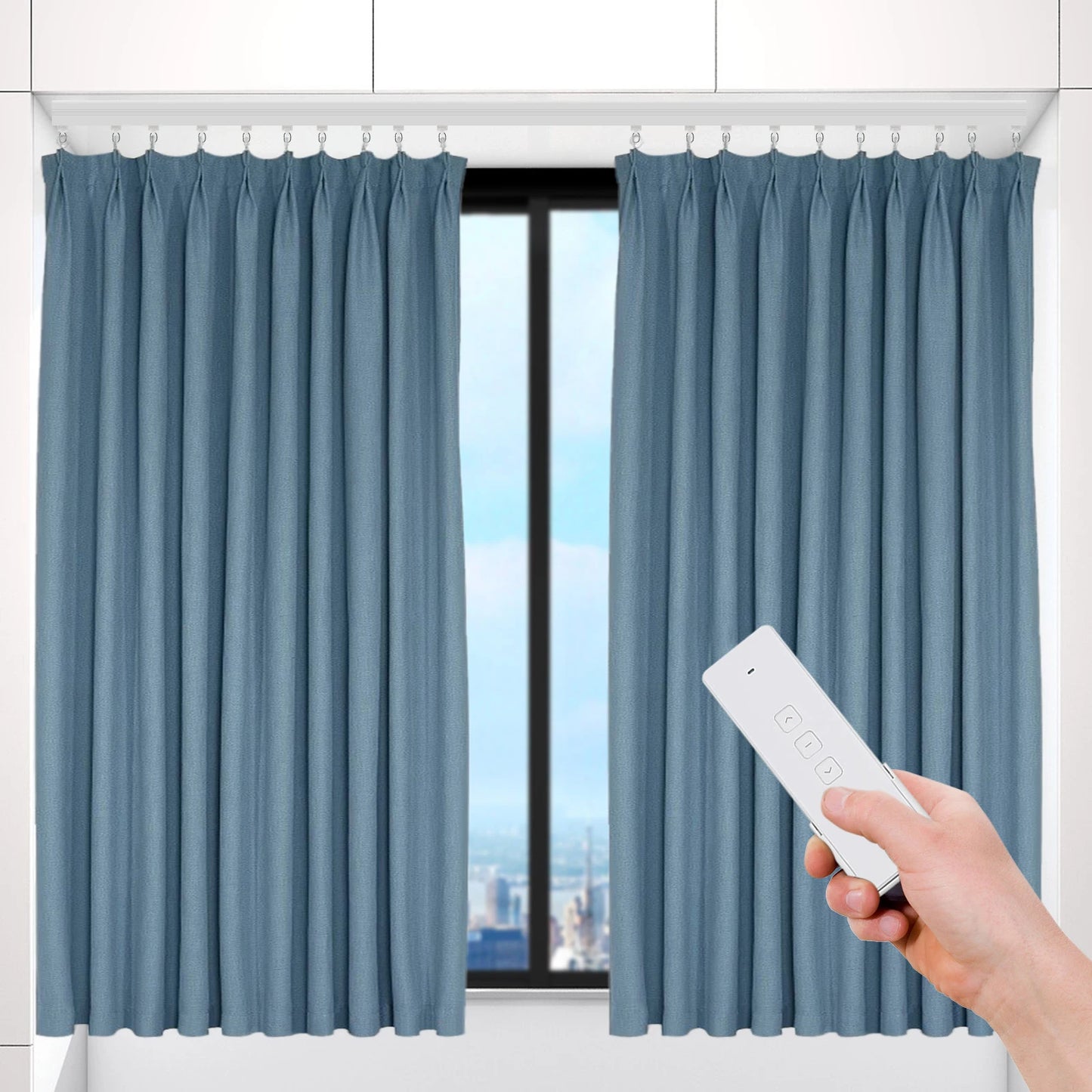 Motorized Curtain Rail With Remote And App Control Alexa