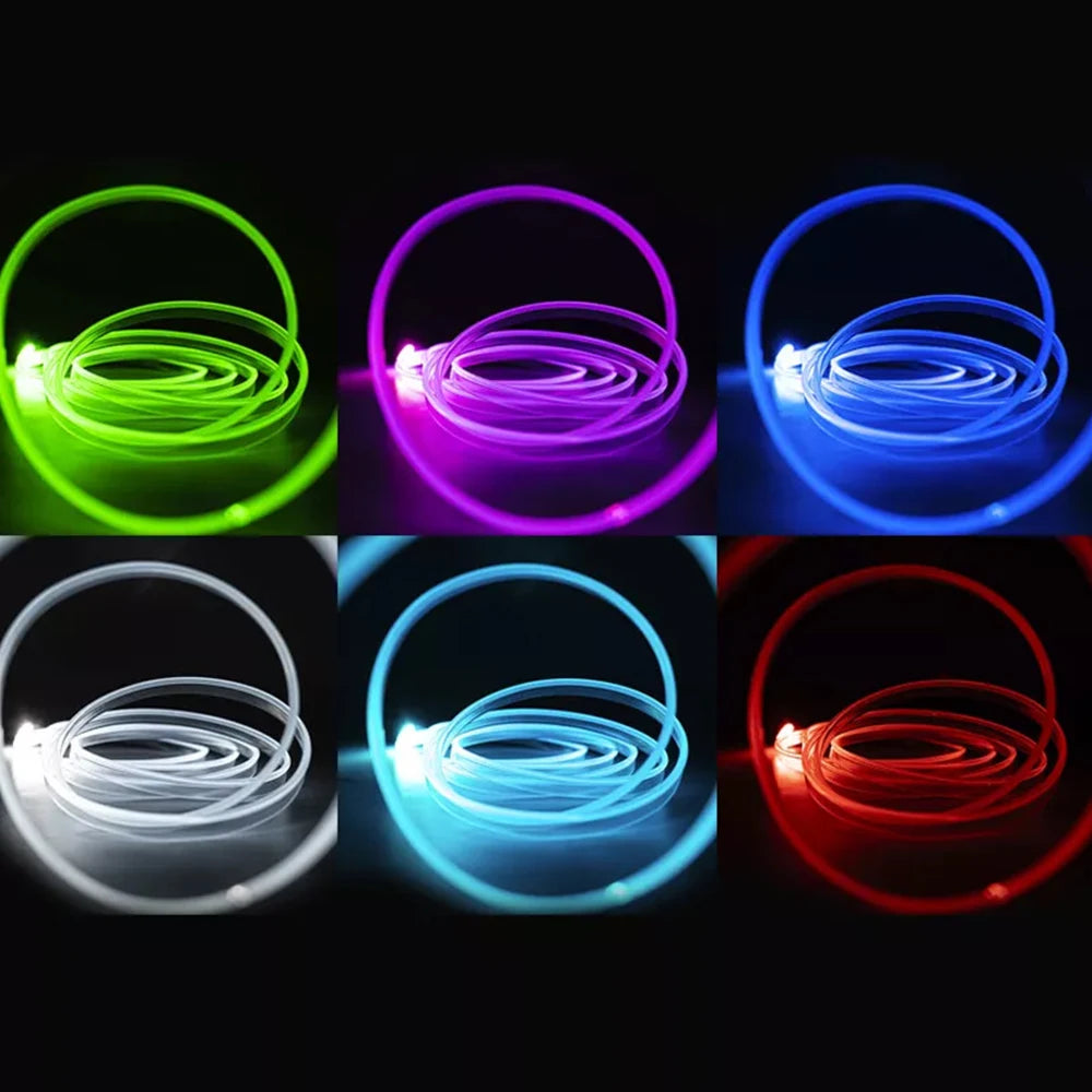 LED Car Interior Strip Lights RGB Kit With App Remote