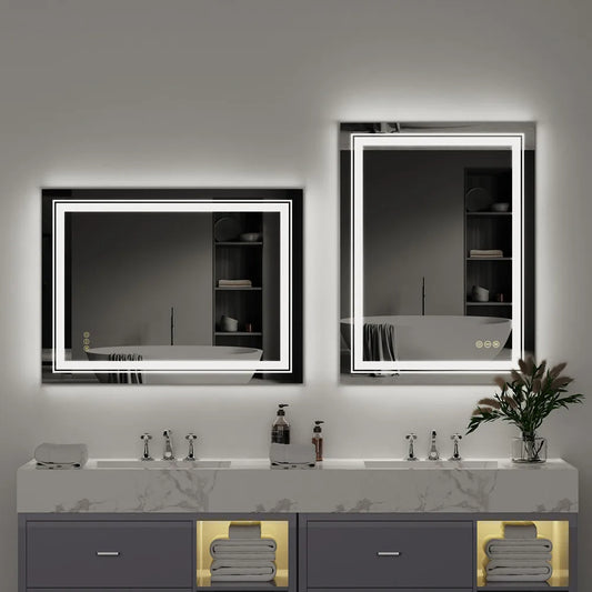 LUVODI Luxury LED Bathroom Mirror IP65 Waterproof Dimmable