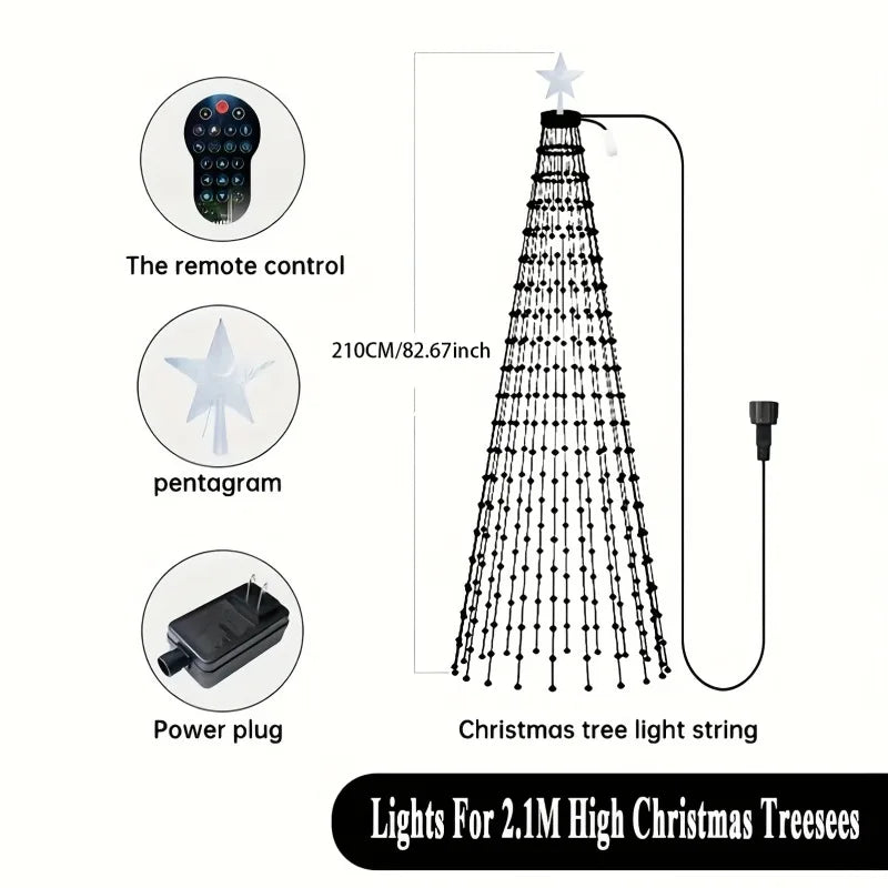 MIMIRGB 400 LED Indoor Christmas Tree Lights With Remote Control