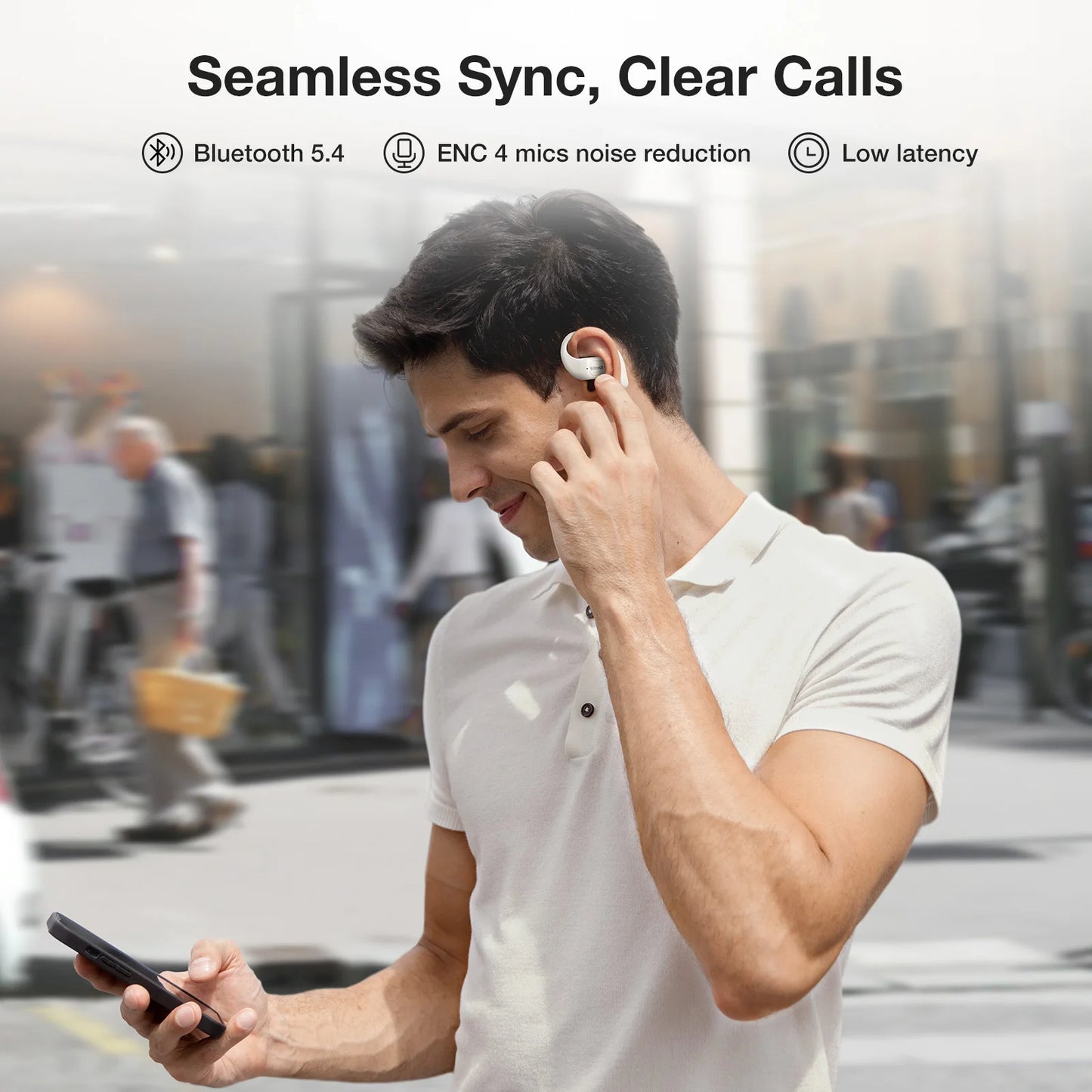 BRCT3 Open Ear Bluetooth Earbuds V5.4 Air Conduction Earhook