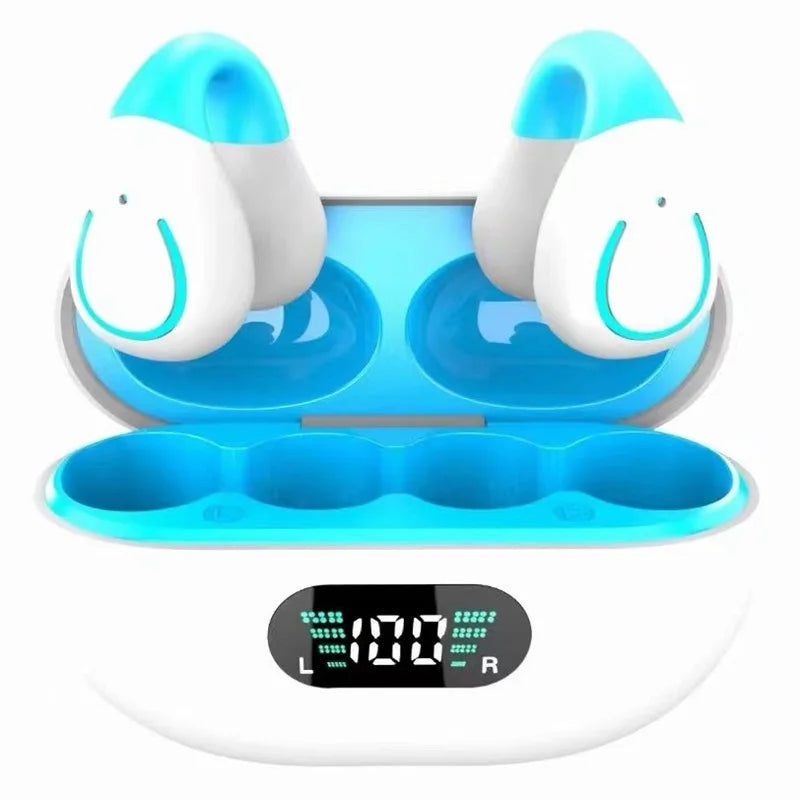 GREATWALL Wireless Earphones Bluetooth 5.3 Low Latency Gaming Microphone