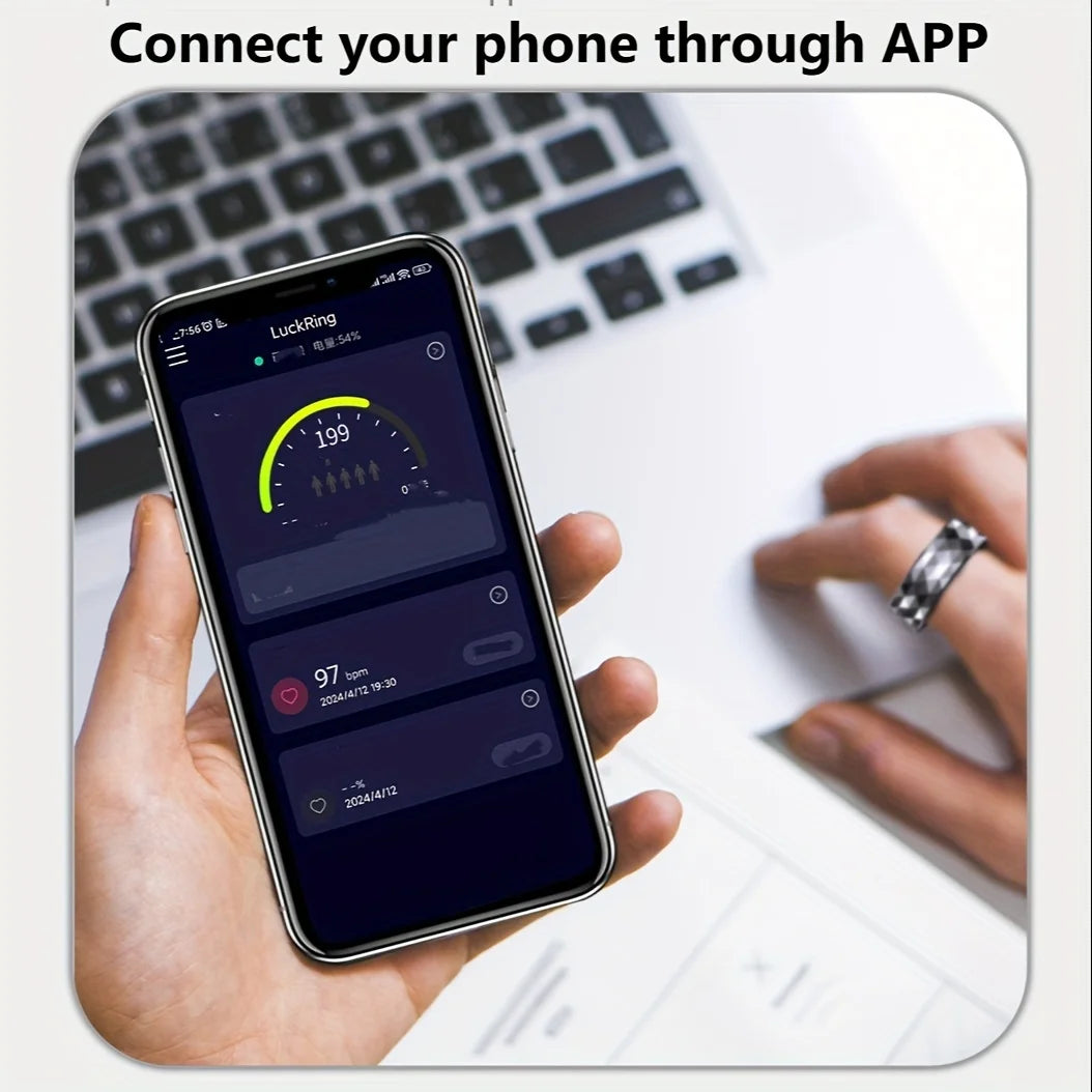 Smart Ring Fitness Tracker Wireless For Phone Sports Step