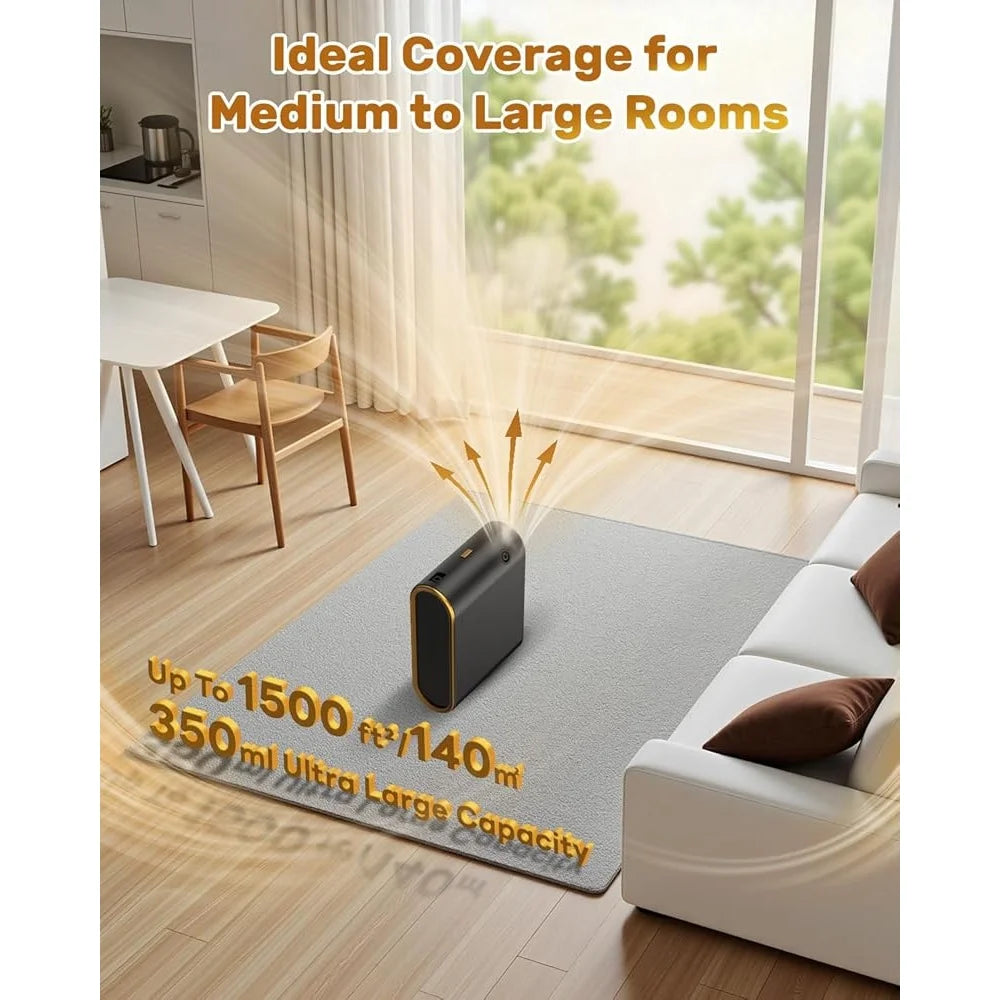 Smart Bluetooth Waterless Essential Oil Diffuser Cold Air