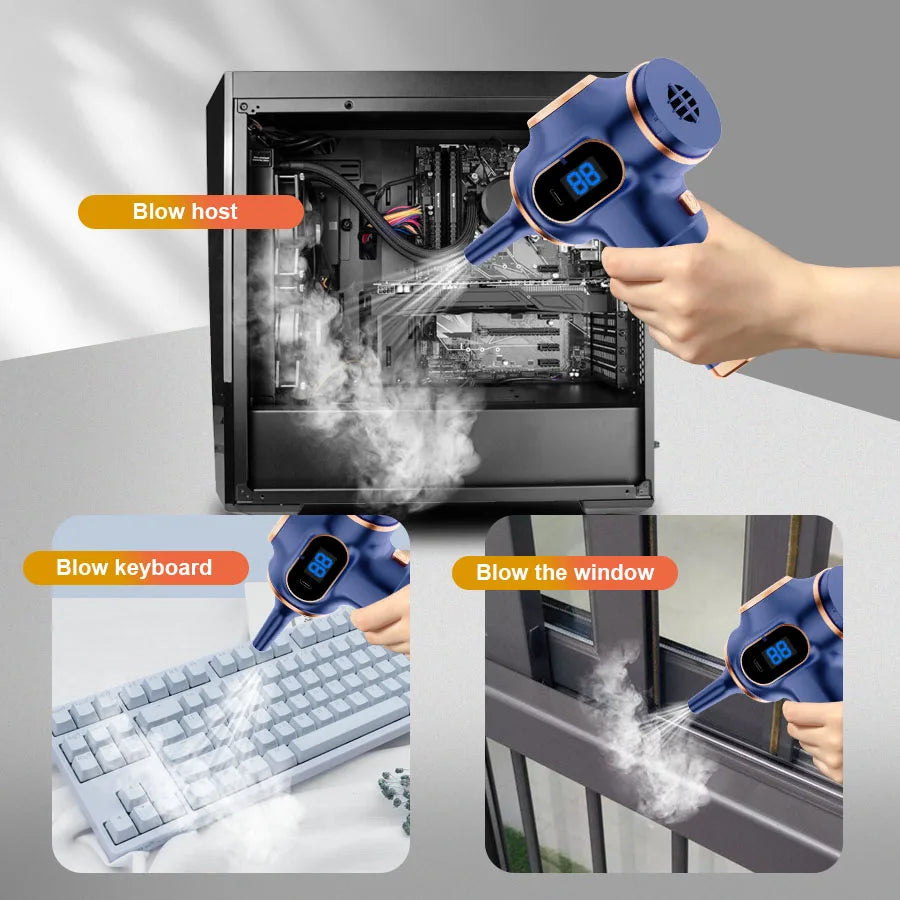 ABS Wireless Car Vacuum Cleaner Handheld HEPA Dust Filter