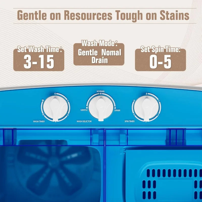 Intergreat Portable Washer And Dryer Twin Tub Laundry