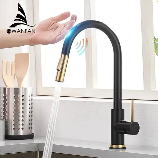 WANFAN Sensor Kitchen Faucet With Smart Touch Control