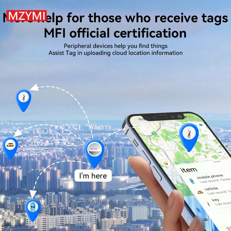 MZYMI Portable Anti Loss TX02 GPS Tracker Apple Find My