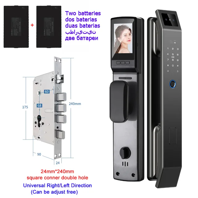 3D Face Recognition Door Lock With Camera And Fingerprint