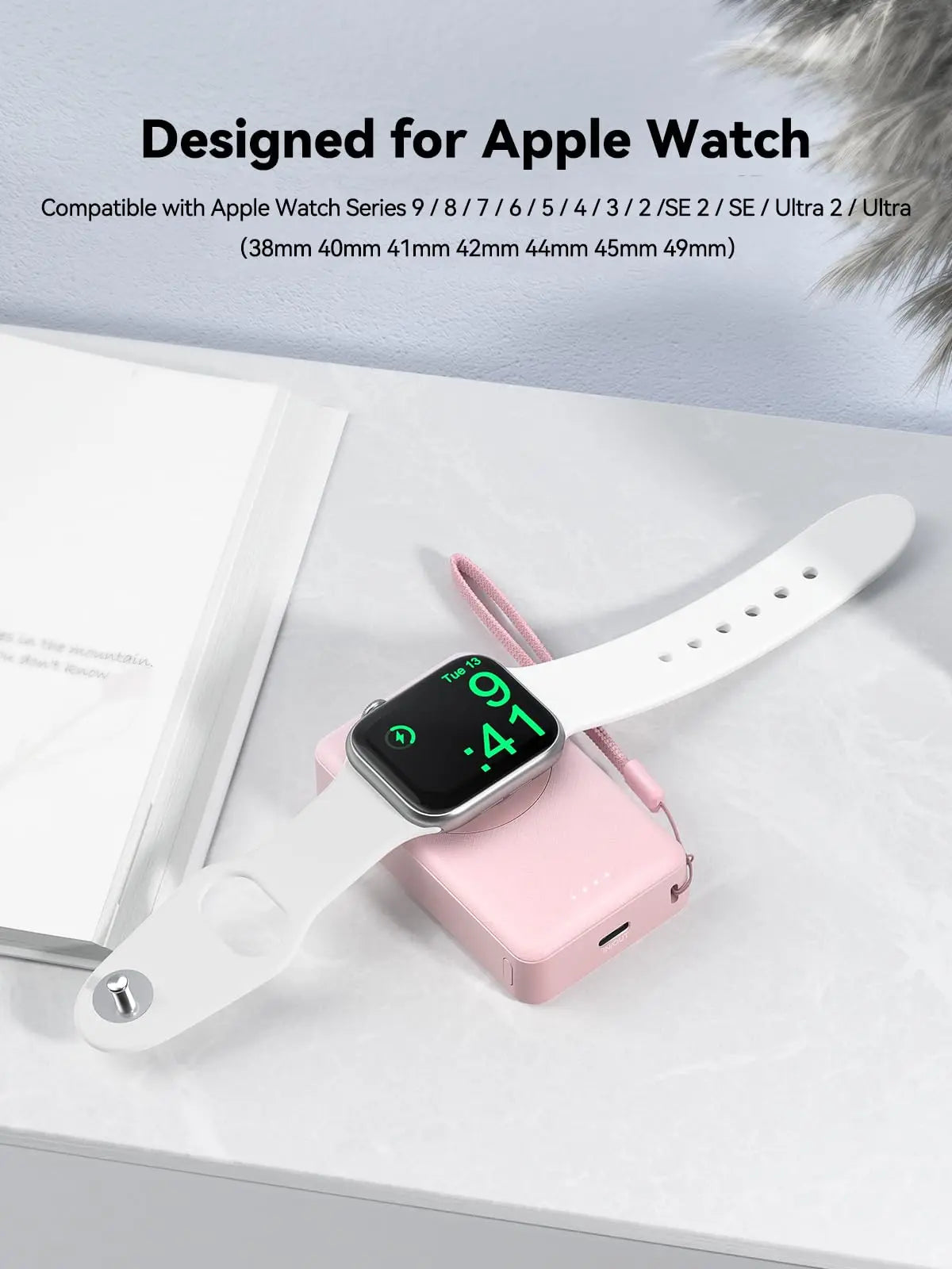4000mAh Magnetic Wireless Charger For Apple Watch Ultra 2