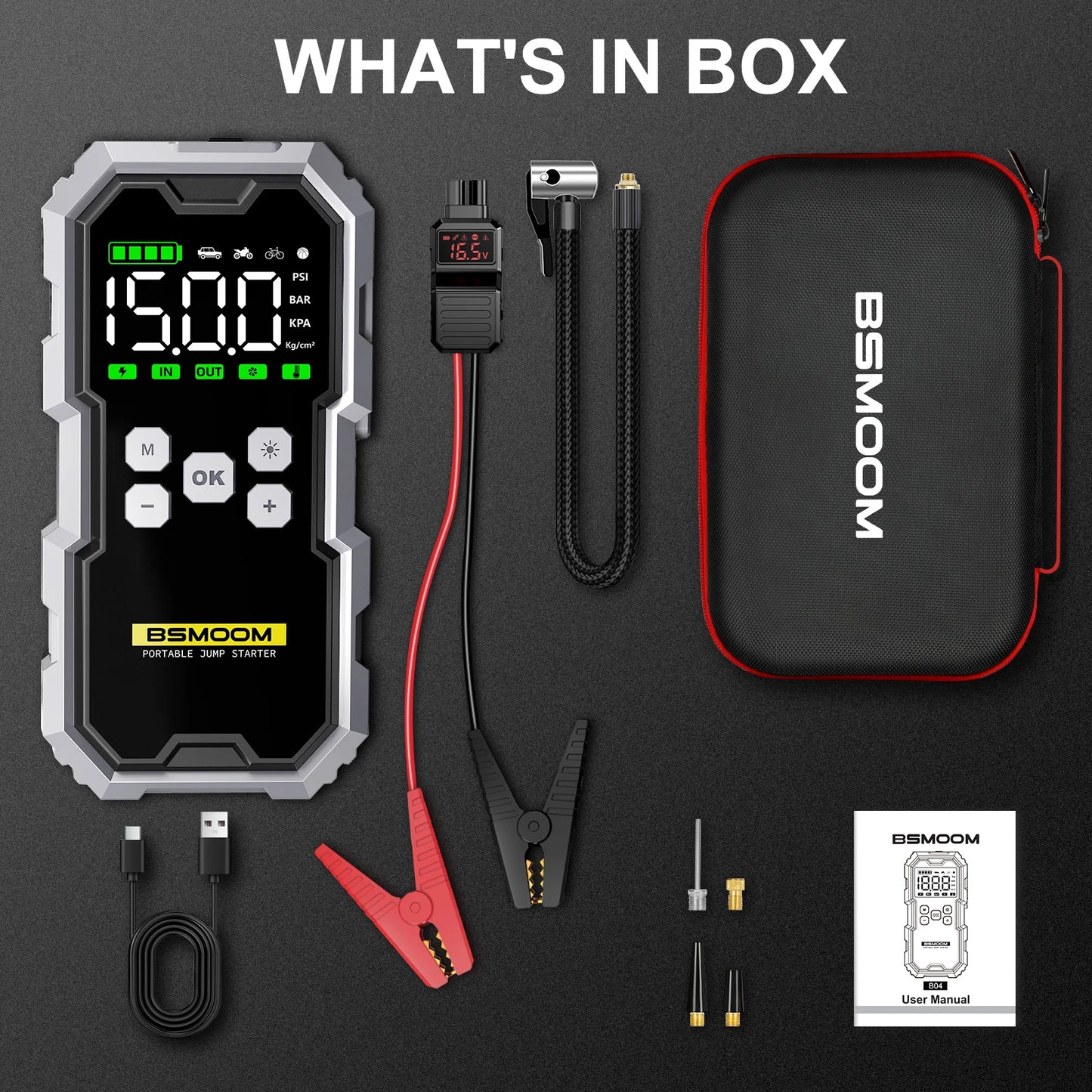 Teck Gadget Car Jump Starter Power Bank Emergency Kit