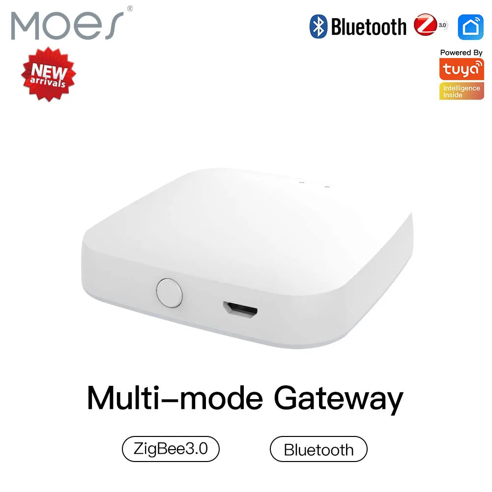 MOES Multi Mode ZigBee WiFi Bluetooth Mesh Hub Tuya Alexa