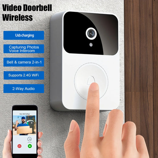 Smart Wireless Doorbell With HD Camera And Two Way Audio