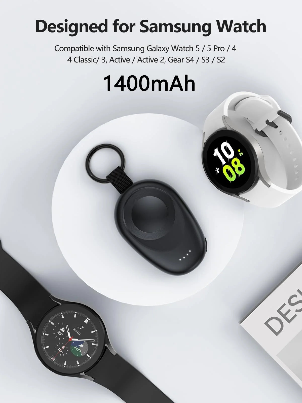 Newdery Magnetic Keychain Charger For Samsung Galaxy Watch 7