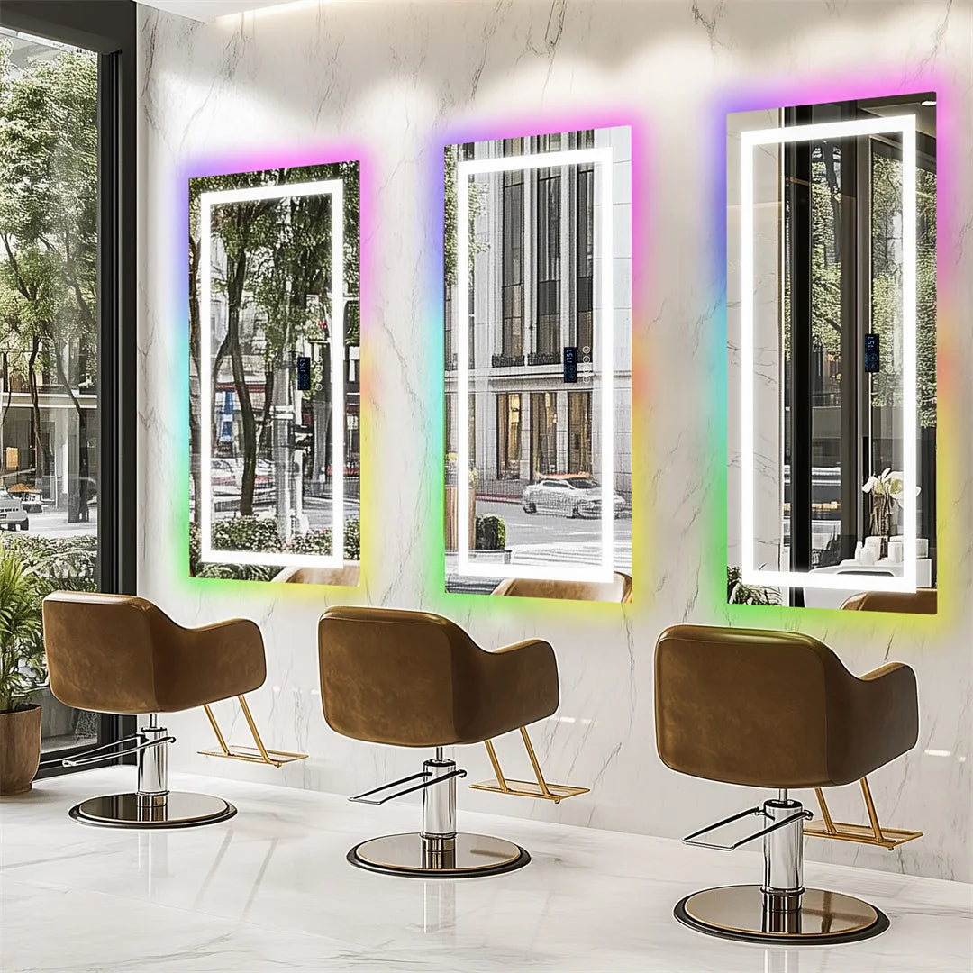 LUVODI RGB Backlight Bathroom Mirror With Bluetooth Speaker