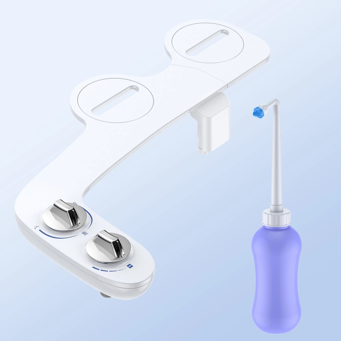 HiMISS Bidet Attachment For Toilet Self-Cleaning Dual Nozzles