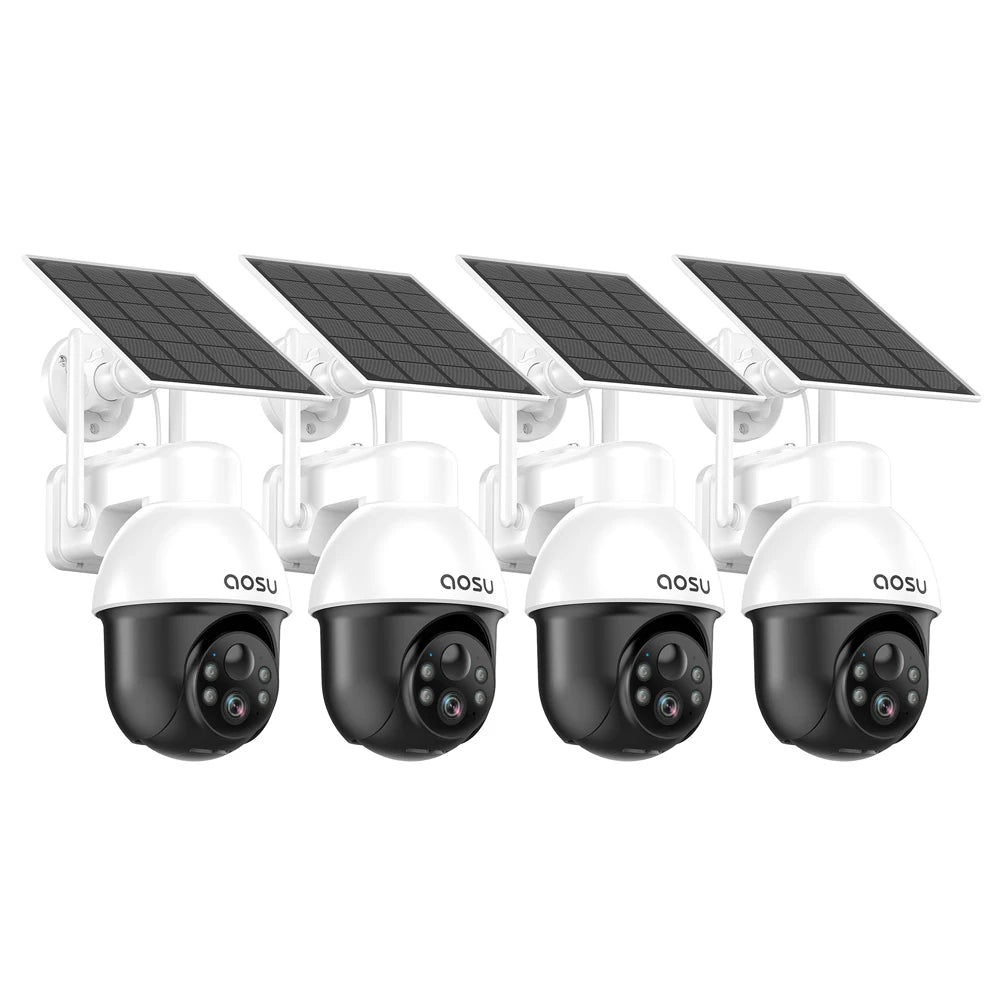 AOSU PTZ Solar Camera 3MP Wireless 2 4G WiFi CCTV AI