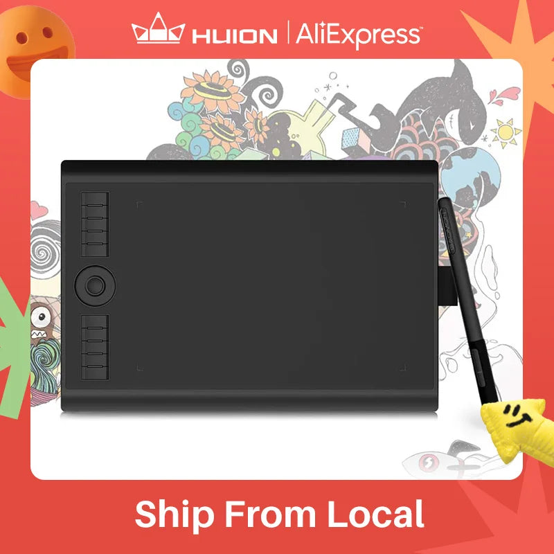 GAOMON M10K Pro 10x6.25 Pen Tablet 8192 Stylus OTG Support