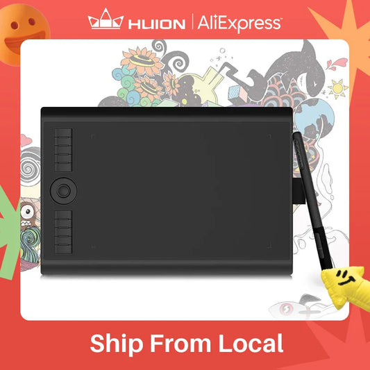 GAOMON M10K Pro 10x6.25 Pen Tablet 8192 Stylus OTG Support