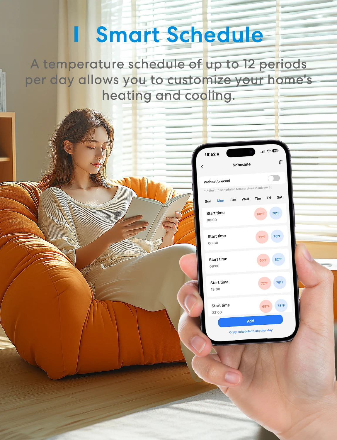 Meross Matter Smart WiFi Thermostat With Alexa And HomeKit