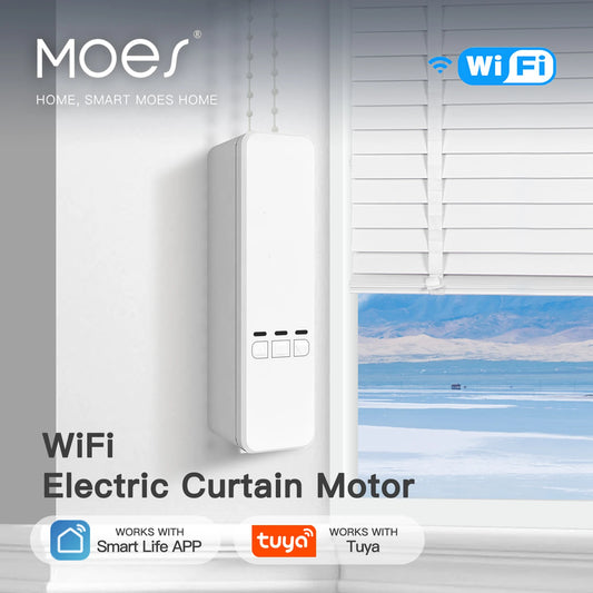 MOES Tuya WiFi Smart Motorized Chain Roller Blinds RF Remote