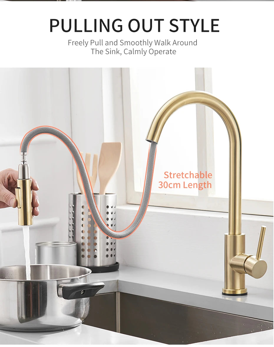 Smart Touch Kitchen Sink Faucet Sensor Water Tap KH1005
