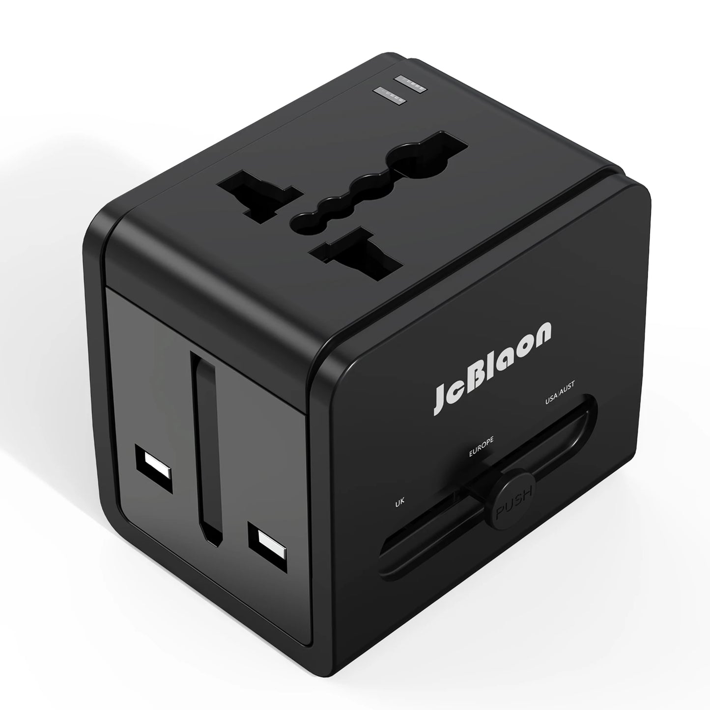 Universal Travel Adaptor AC Power Plug Adapter Wall Charger with USB-C and USB-A Charging Ports for USA EU UK AUS