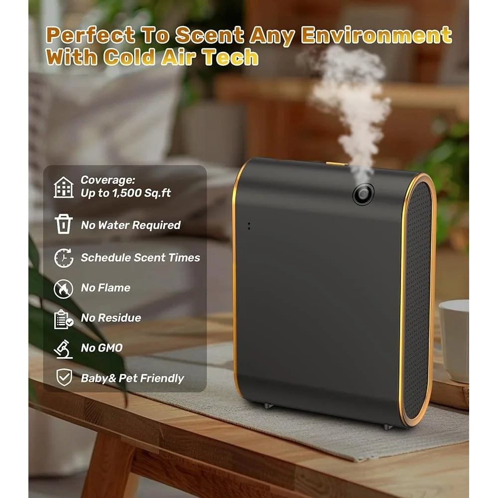 Smart Bluetooth Waterless Essential Oil Diffuser Cold Air
