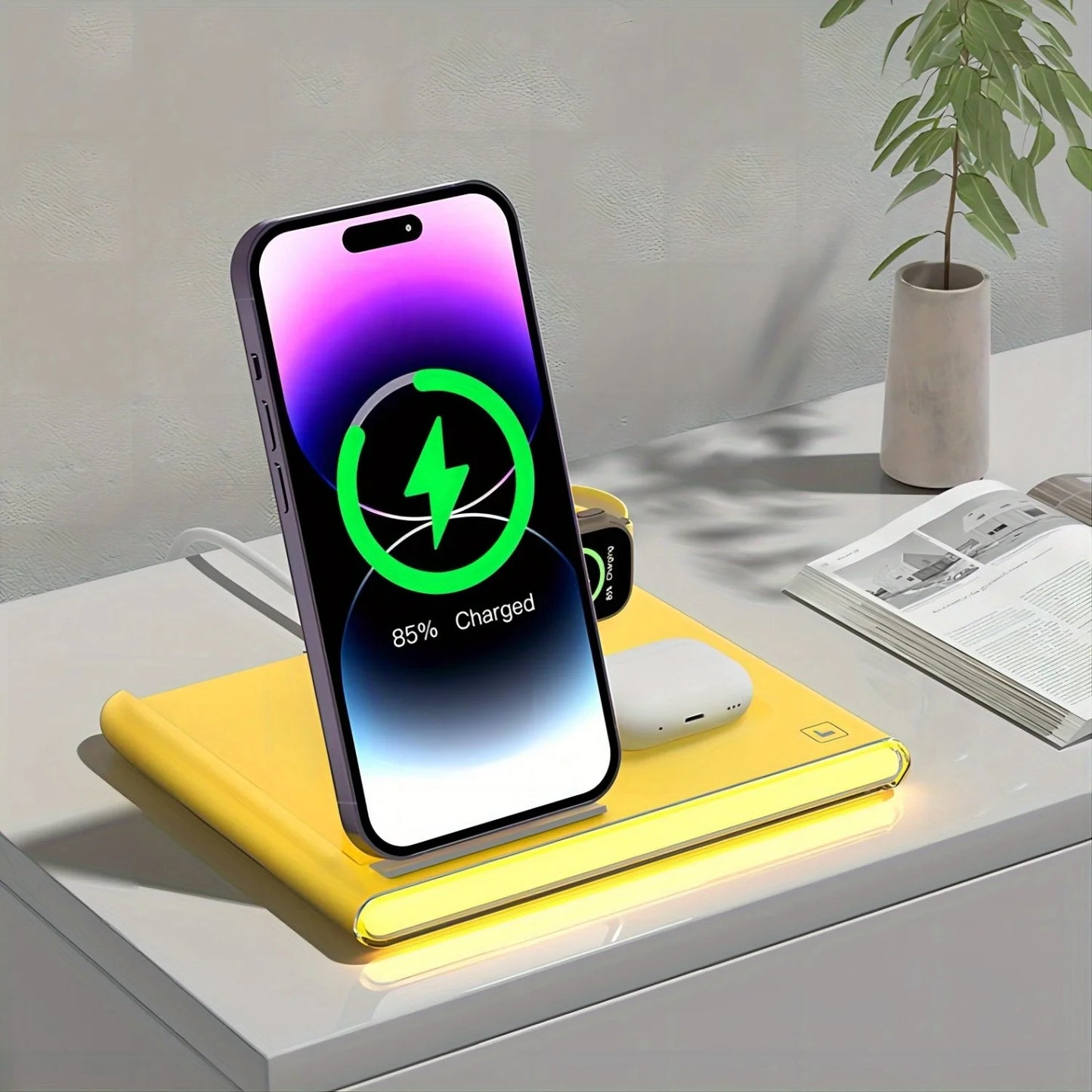 4 In 1 Fast Wireless Charger 30W PD For IPhone Samsung