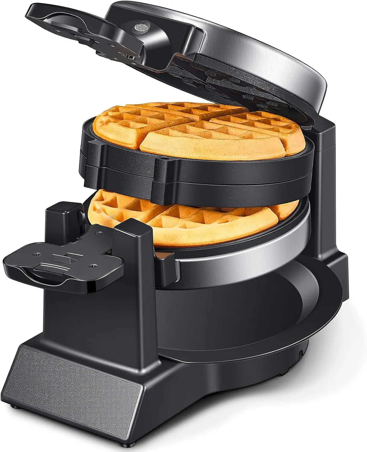 Iosn Classic Double Belgian Waffle Maker 180Flip 8 Slices