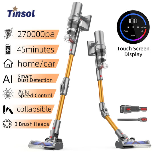 TINGBAI VC101 Cordless Handheld Vacuum Cleaner With Smart Dust Sensor Auto Speed Control
