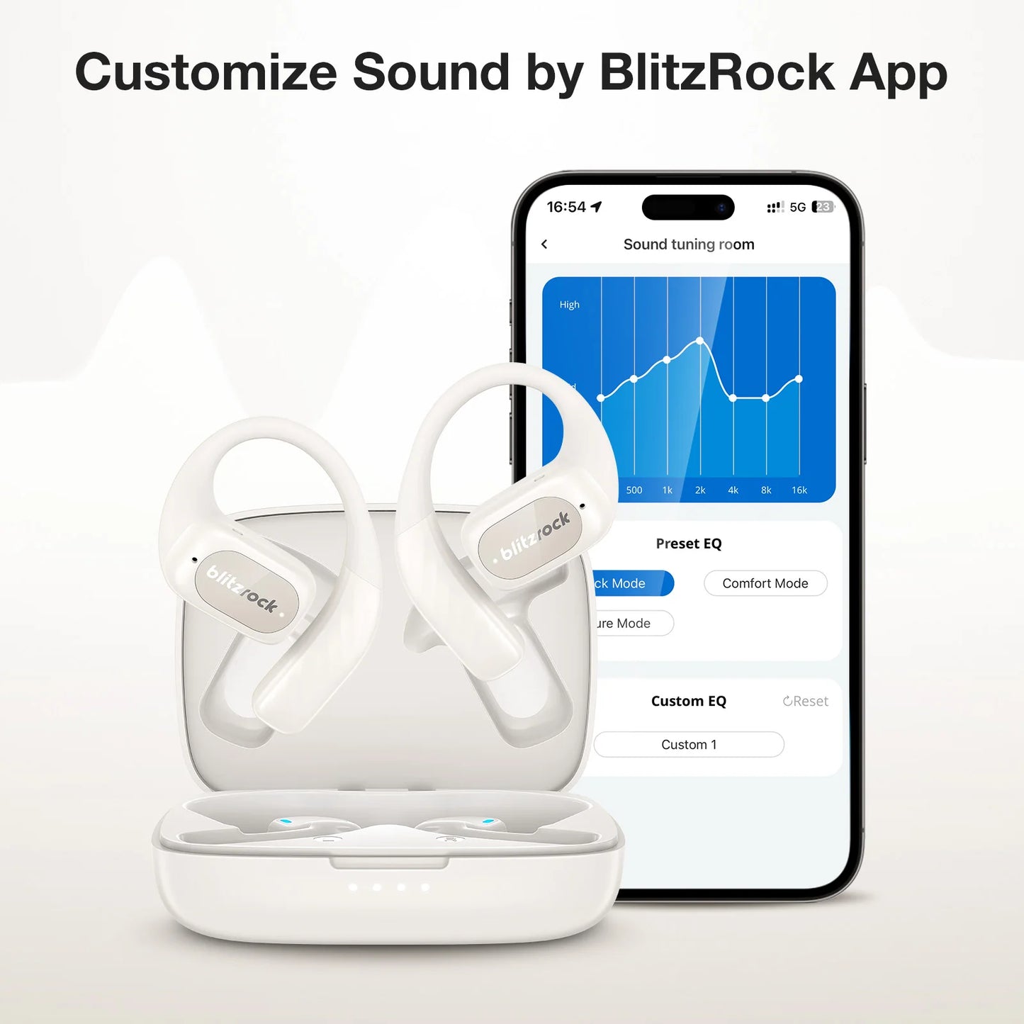 BRCT3 Open Ear Bluetooth Earbuds V5.4 Air Conduction Earhook