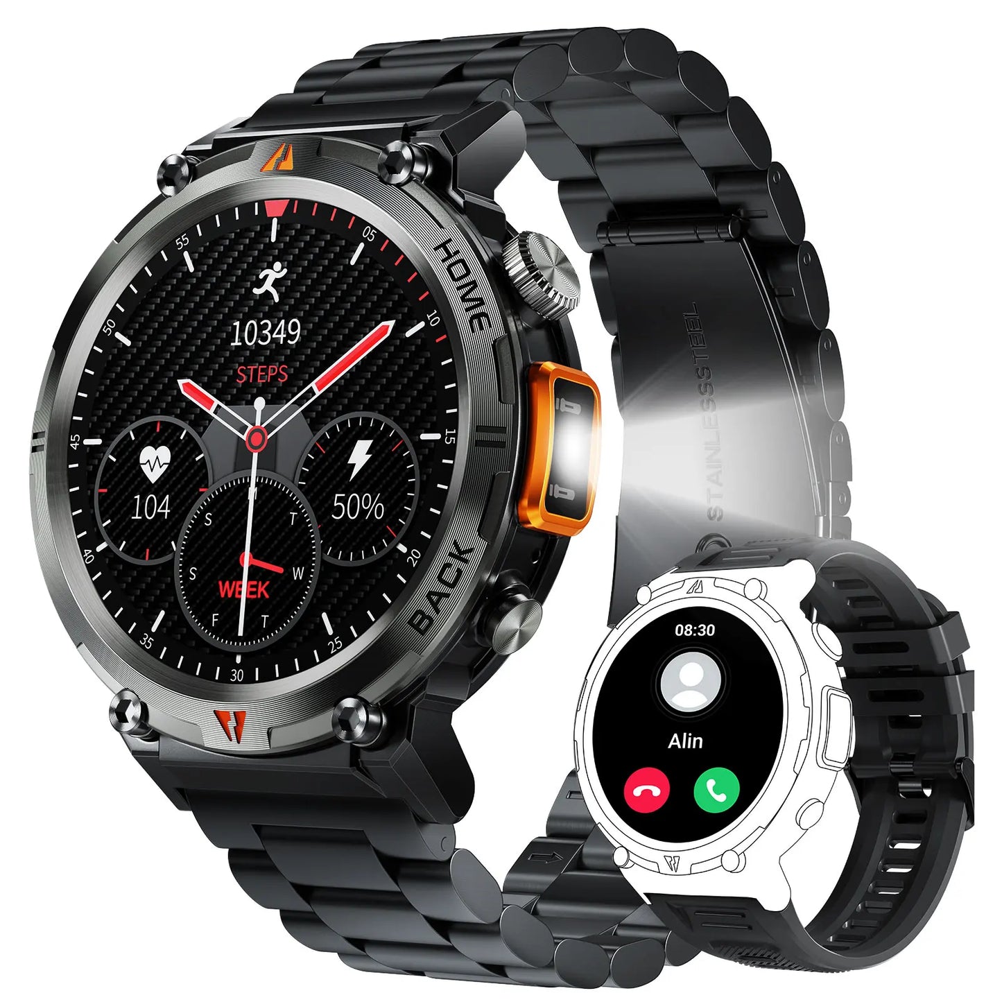 LaNikar KE3 Bluetooth Call Smart Watch Men With iOS Android