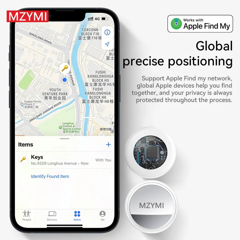 MZYMI Portable Anti Loss TX02 GPS Tracker Apple Find My