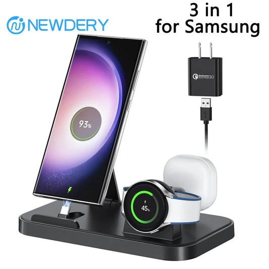 3 in 1 Samsung Galaxy Phone and Watch Wireless Charger