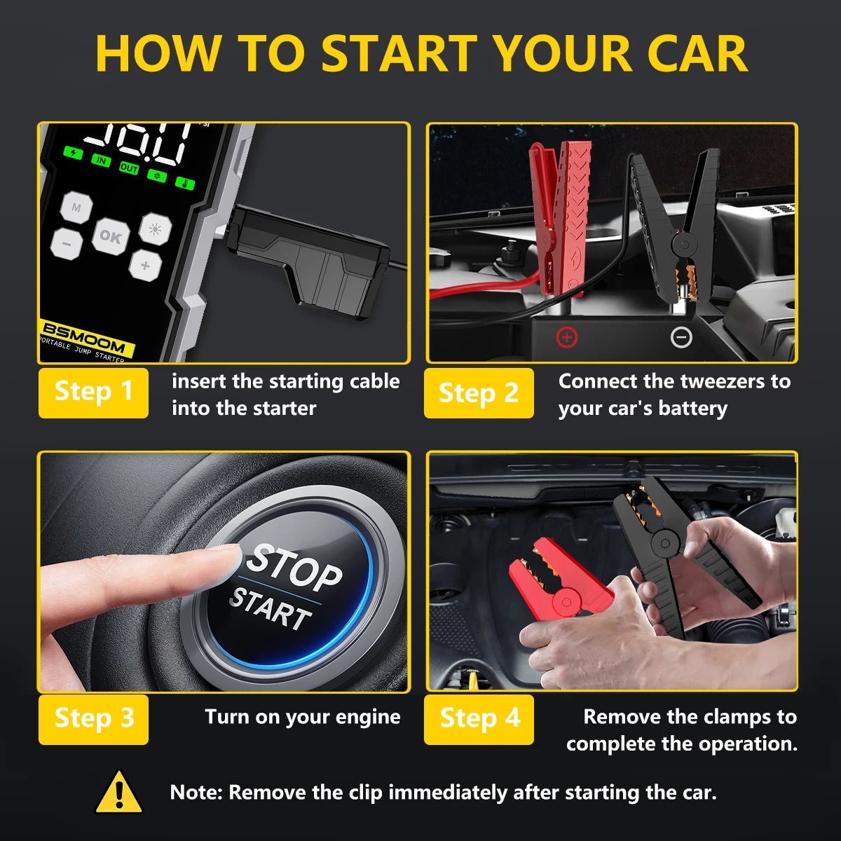 Biuble 7000A Car Jump Starter With 150PSI Air Compressor