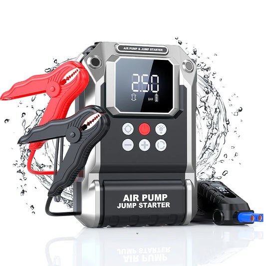BSMOOM 4-in-1 Car Jump Starter Power Bank With Air Compressor