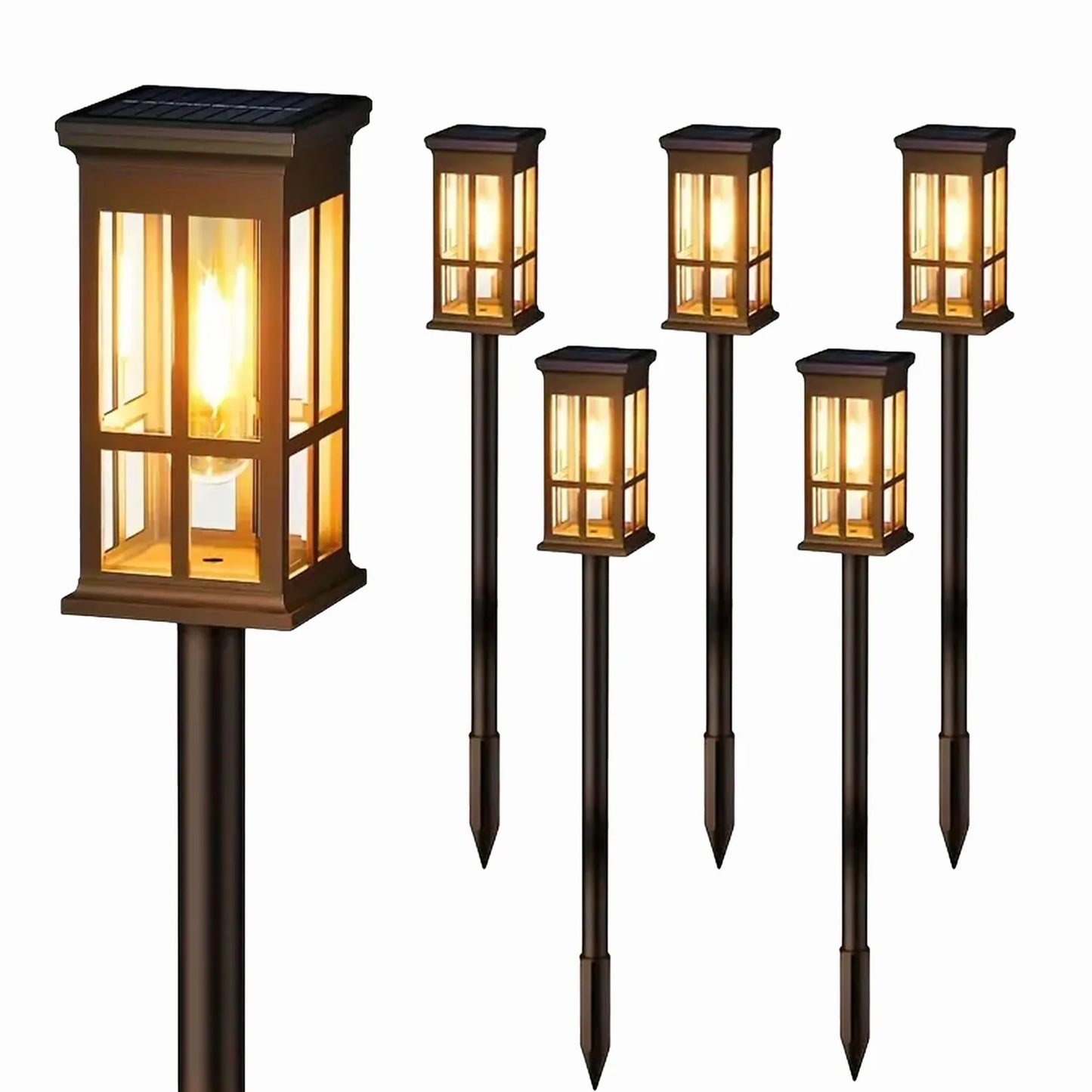 KPSTEK Solar Pathway Lights 2 6 8 Pack for Outdoors