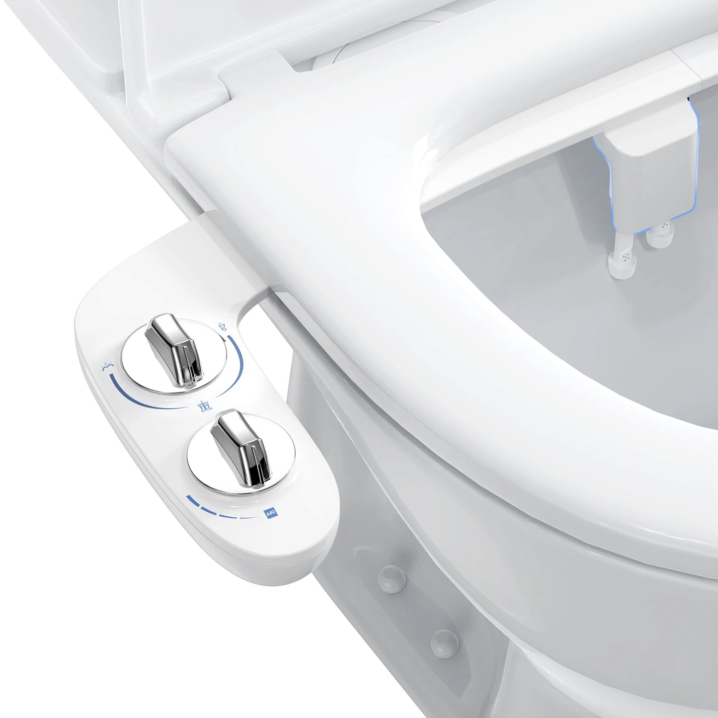 HiMISS Bidet Attachment For Toilet Self-Cleaning Dual Nozzles